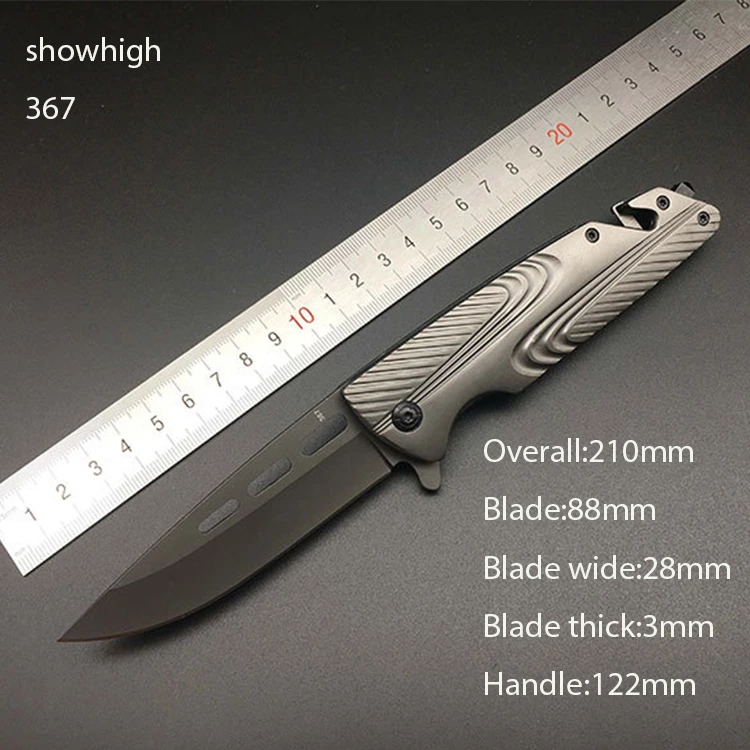 folding knife with metal handle 367