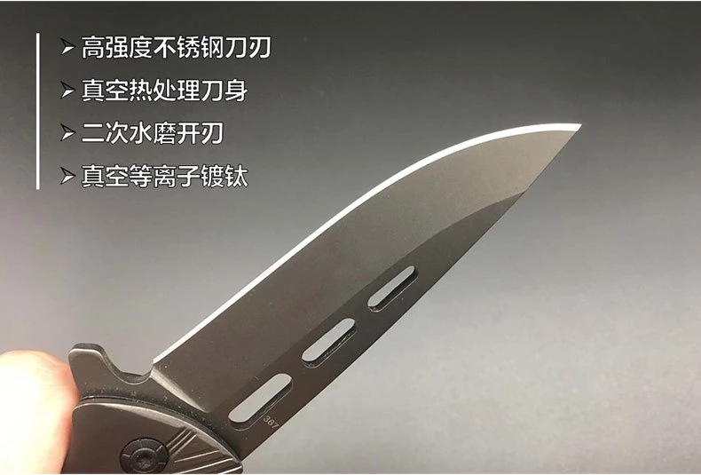 folding knife with metal handle 367