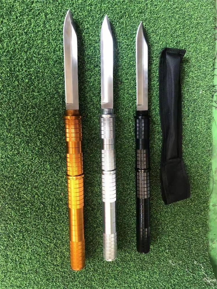 stainles steel knife with metal saya and handle  95015