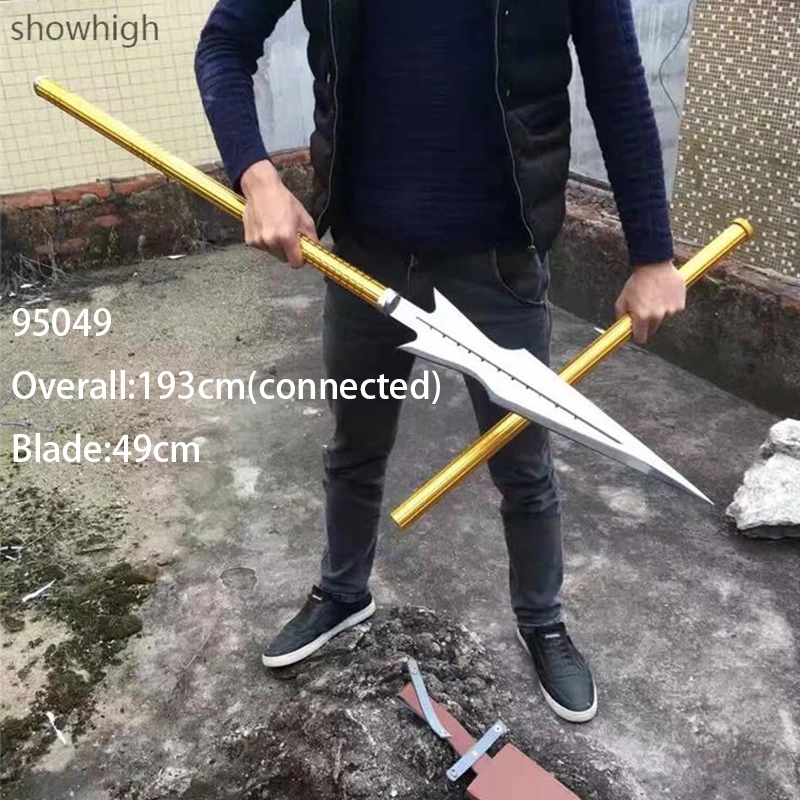 stainless steel spear with metal handle 95049