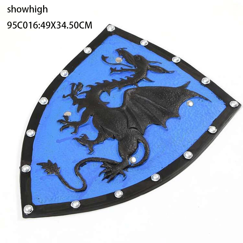 pu foam black dragon shield toy 95C016