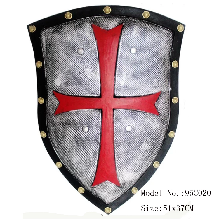 pu foam medieval crusader  shield toy 95C020