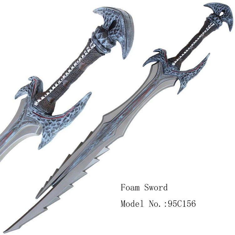 Elder Scrolls Skyrim Single Straight Daedric Style  Foam Sword Dovahkiin 95C156