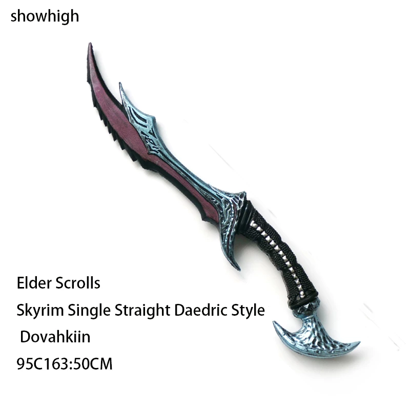 Elder Scrolls Skyrim Single Straight Daedric Style  Foam Dagger Dovahkiin  95c163