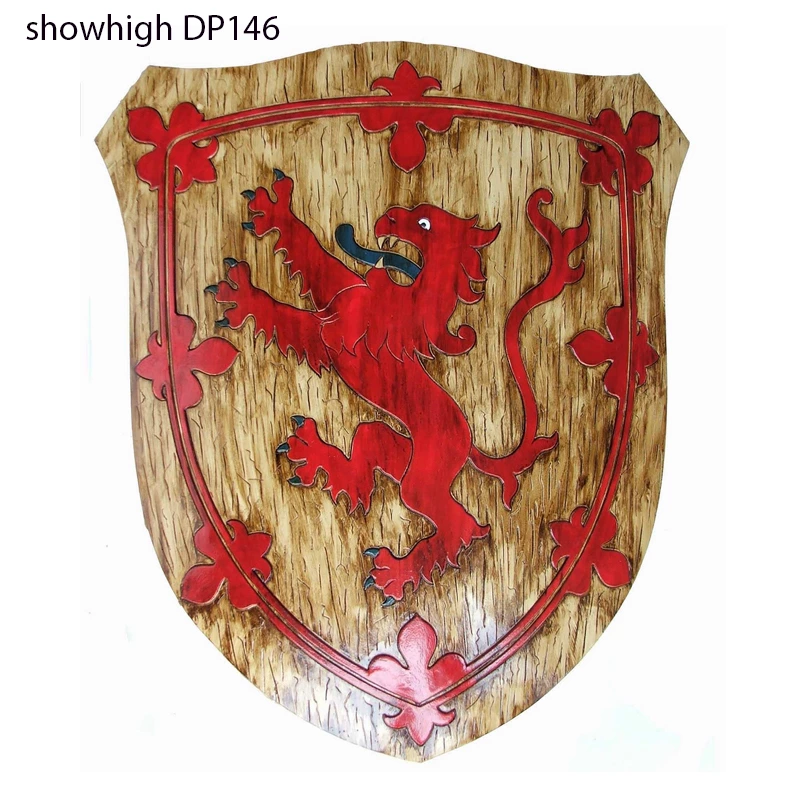 lion wood shield DP146