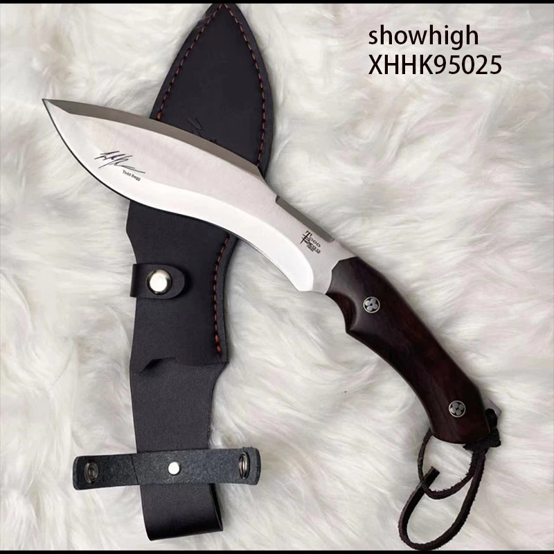 khukiri knife with black wood handle 95025