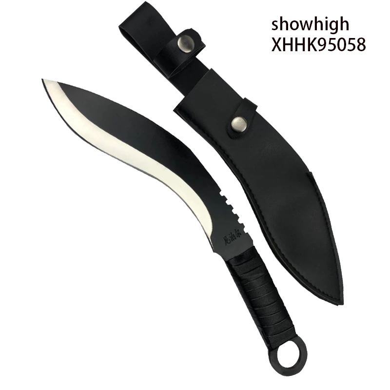 khukuri knife with leather wrapping handle 95058-60