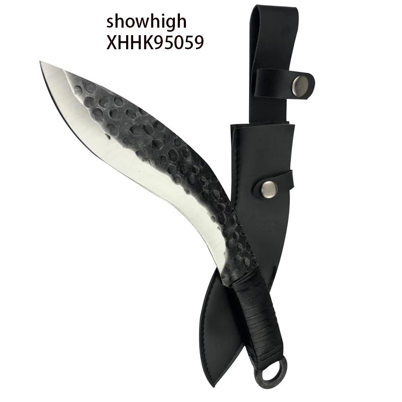 khukuri knife with leather wrapping handle 95058-60