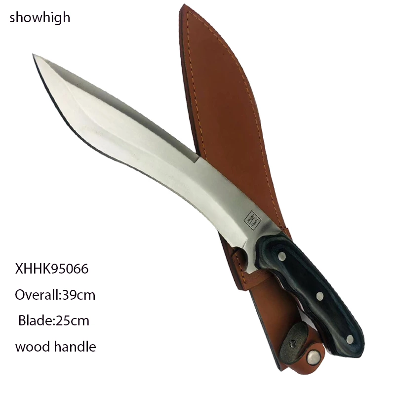 hunting knife with wood handle 95066