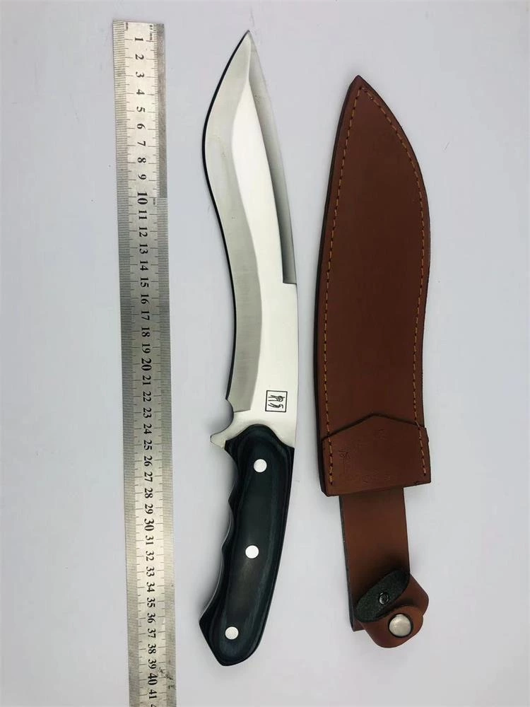 hunting knife with wood handle 95066