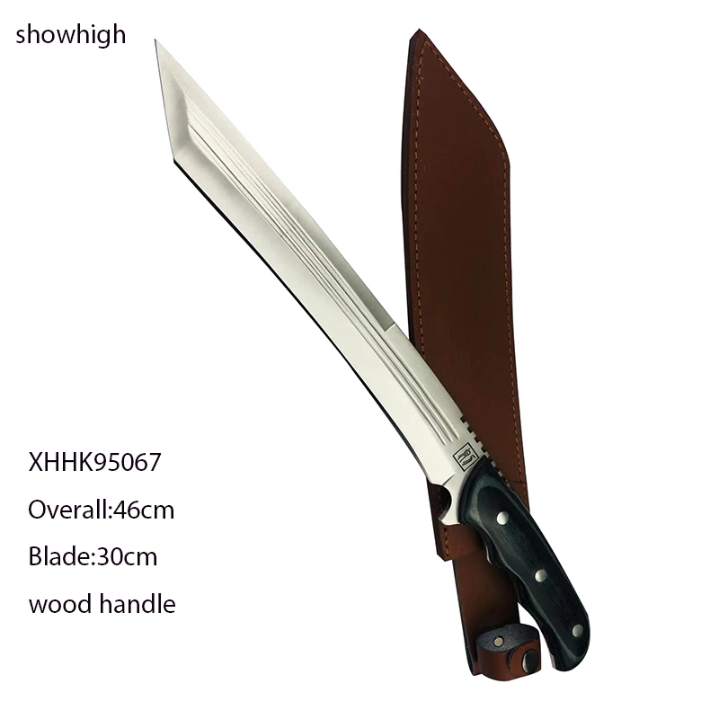 hunting knife with wood handle 95067