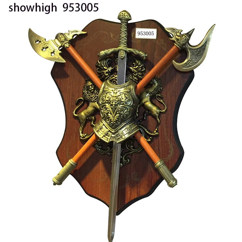 decorative two axes with small plaue 953005