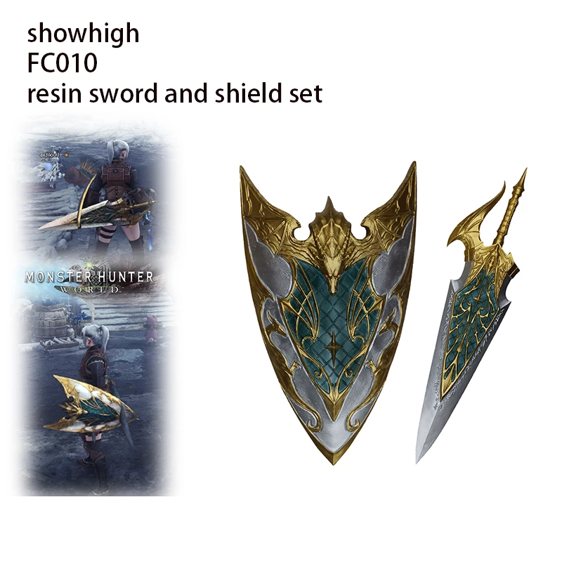 monster hunter resin sword and shield set FC010