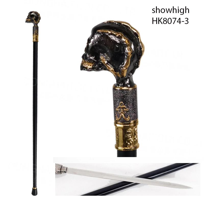skull walking cane sword HK8074