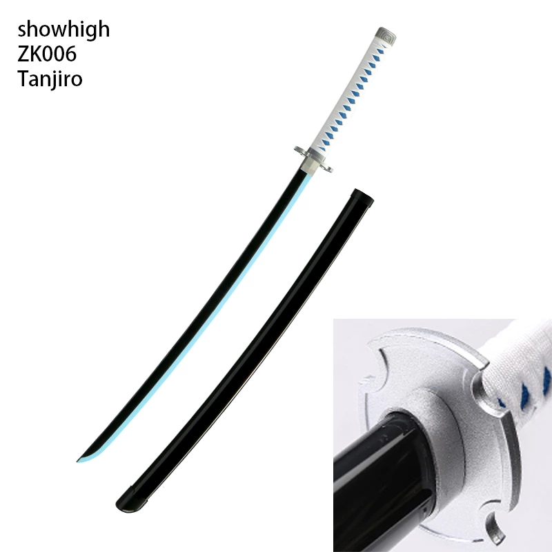 Demon slayer kanroji  stainless steel flexible nylon Led bamboo sword ZK006