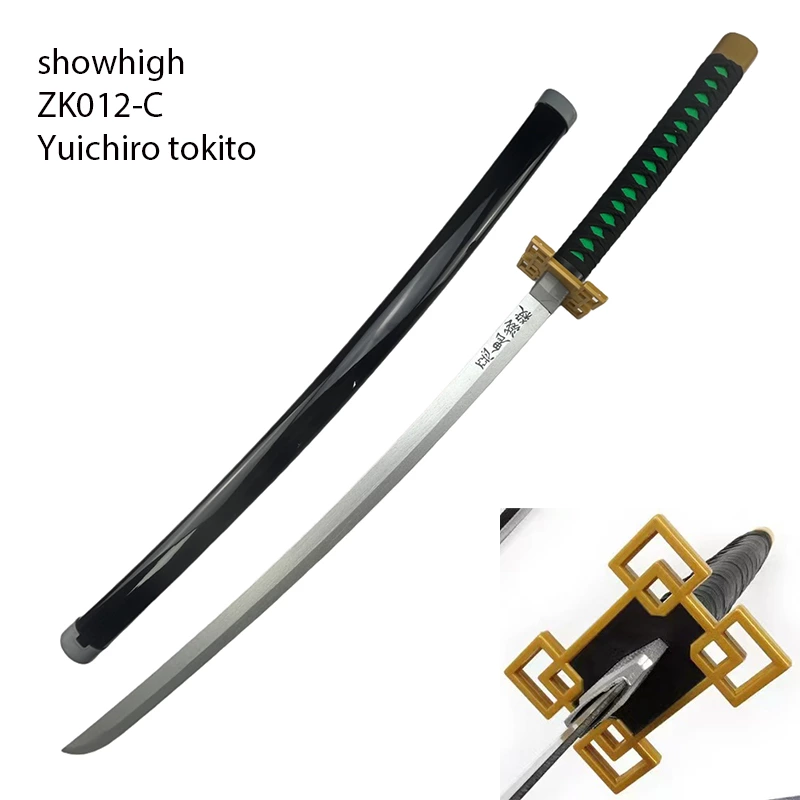 Demon slayer Yuichiro tokito  stainless steel flexible nylon Led bamboo sword ZK012