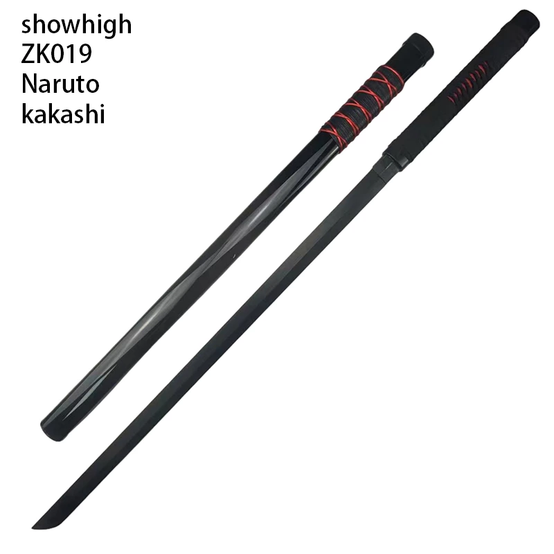 Naruto kakashi stainless steel flexbile nylon LED bamboo sword ZK019