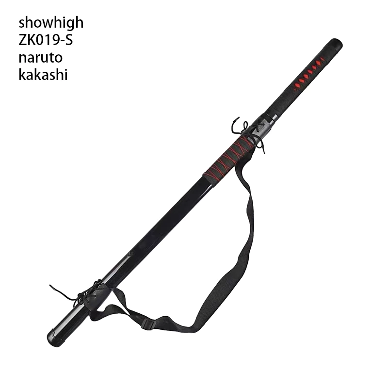 Naruto kakashi stainless steel flexbile nylon LED bamboo sword ZK019