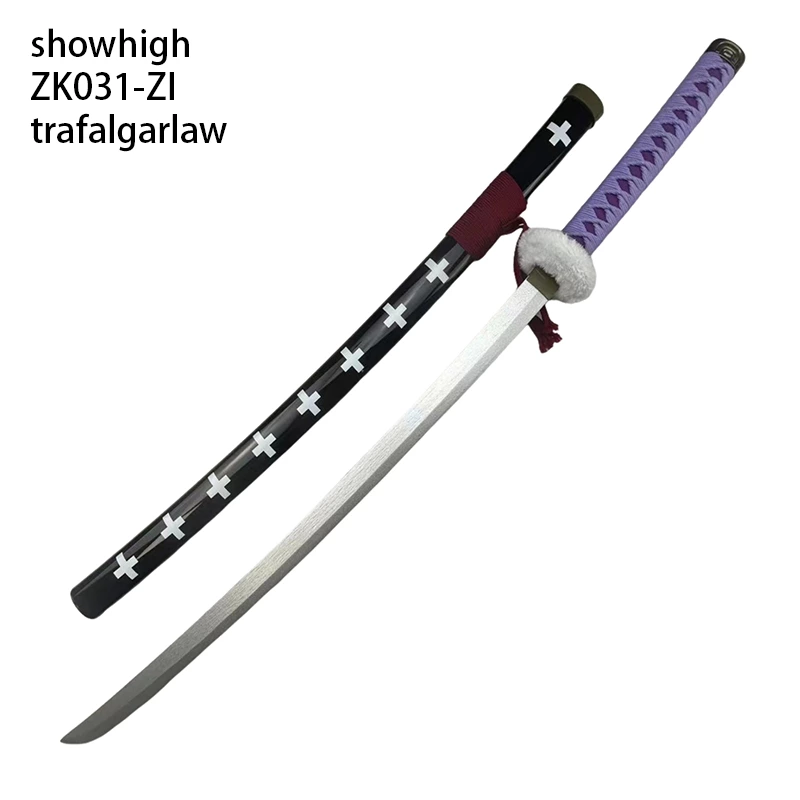 One Piece Roronoa Zoro trafalgarlaw	stainless steel flexbile nylon led bamboo sword ZK031