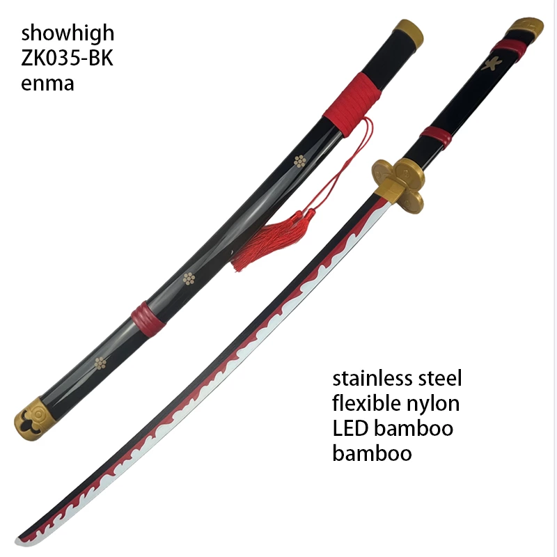 ONE PIECE enma stainless steel flexible nylon LED bamboo sword ZK035