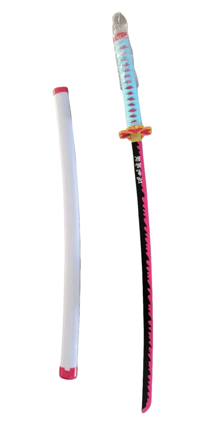 Demon slayer kanroji mitsuri stainless steel flexible nylon  Led bamboo sword ZK005